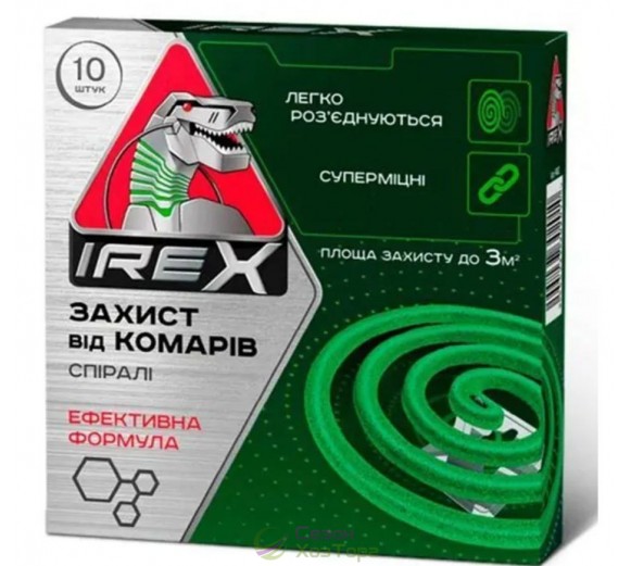 Спіралі від комарів IREX  (упаковка 10 спіралей)